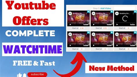 free youtube watch times